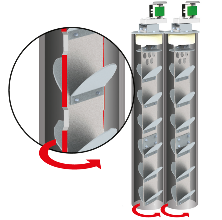 automatische reiniging van de houtsnipperketel | © SOLARFOCUS