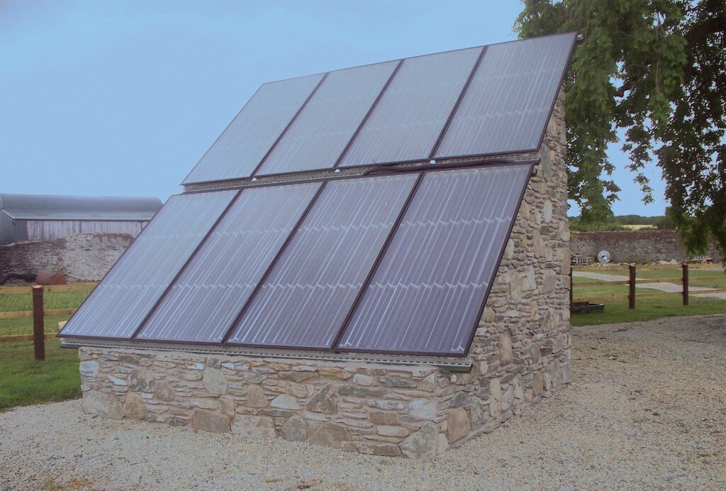 Sonderbefestigung einer Solaranlage