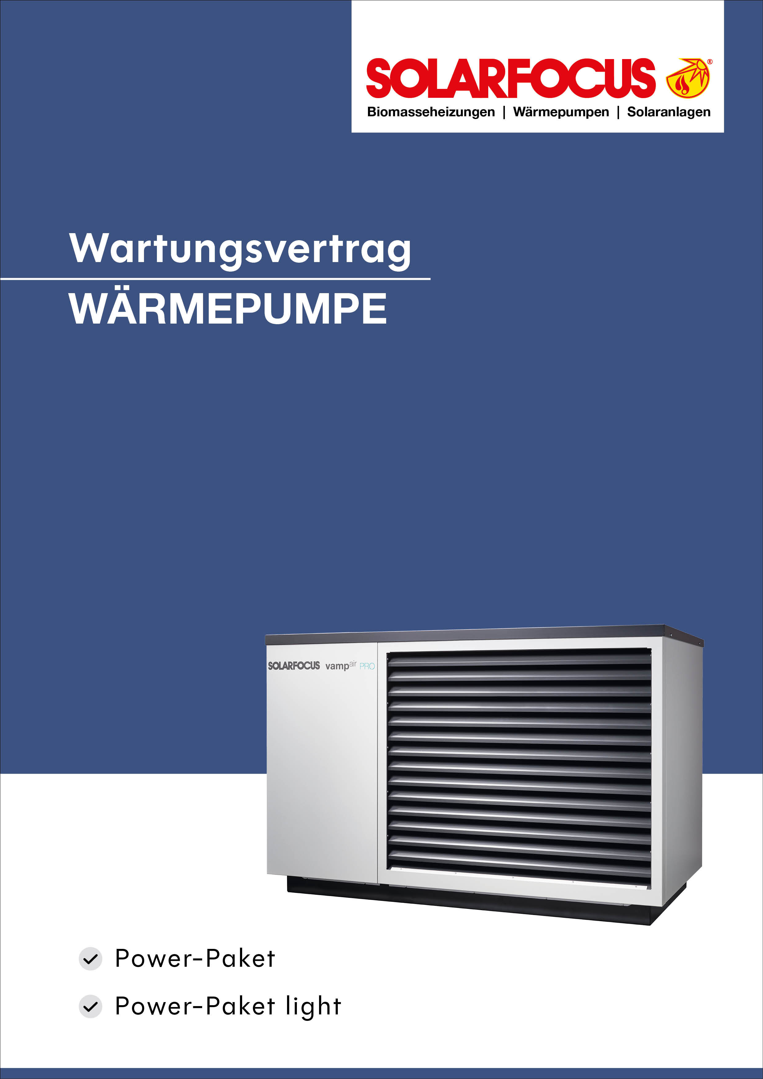 Wartungsvertrag Wärmepumpe